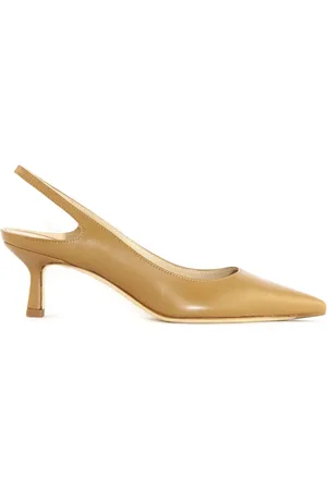 ROBERTO FESTA Sko, Dame, Brun, 37 1/2 EU, Læder, Brune Kalvelæder Pointy Pumps