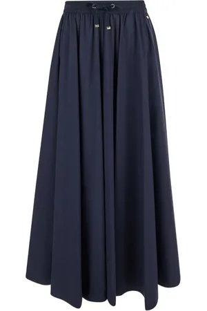 HERNO Nederdel, Dame, Blå, XL, Nylon, Nylon Maxi Nederdel