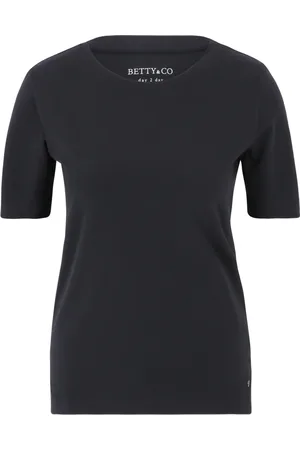 Betty & Co Top, Dame, Sort, M, Uld, Klassisk Rundhalset Shirt