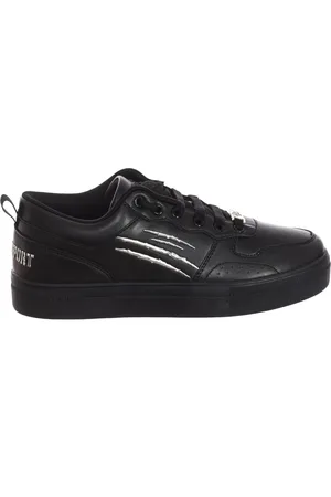 Philipp Plein Sko, Herre, Sort, 40 EU, Læder, Sporty Mid-Top Sneakers