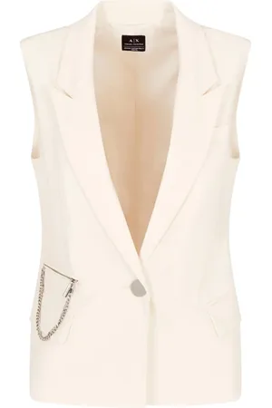 Armani Exchange Jakke, Dame, , M, Uld, Stilfuld V-hals Gilet Jakke