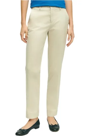 Brooks Brothers Bukser, Dame, , M, Bomuld, Garment Washed Stretch Cotton Chinos