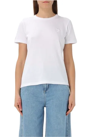 Dondup Top, Dame, Hvid, L, Bomuld, Bomuld T-shirt