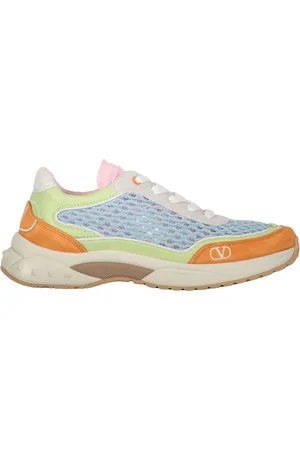 VALENTINO GARAVANI Sko, Dame, Flerfarvet, 37 1/2 EU, Kontrasterende indsatser lav-top sneakers