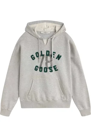Golden Goose Sweathshirts & Hoodies, Herre, Grå, S, Bomuld, Vintage hættetrøje med unik stil