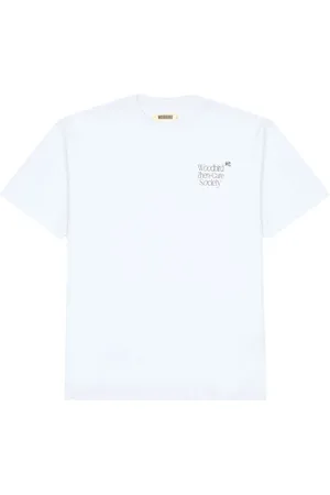 Woodbird Top, Herre, Hvid, M, Bomuld, Grafisk Print Kortærmet T-shirt