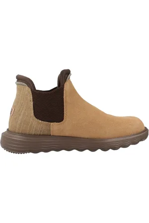 Hey dude Sko, Herre, Brun, 39 EU, Suede, Suede Chelsea Støvler