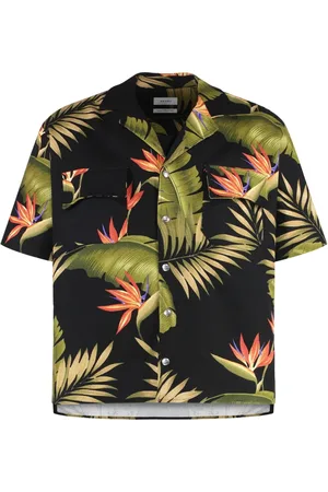 Rhude Skjorte, Herre, Sort, XL, Bomuld, Bomulds T-shirt med korte ærmer og sideslidser