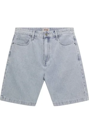 Guess Shorts, Herre, Blå, W30, Denim, Herringbone Denim Shorts
