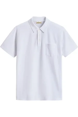 Woolrich Top, Herre, Hvid, L, Klassisk Hvid Polo Skjorte