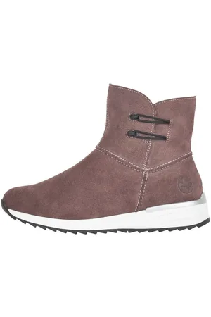 Rieker Sko, Dame, Brun, 38 EU, Suede, Flieder Suede Vinterstøvler