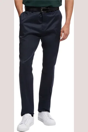 Brooks Brothers Bukser, Herre, Blå, W32, Bomuld, Milano Slim-fit Advantage Chinobukser