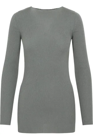 Rick Owens Strik, Dame, Grøn, S, Cashmere, Grøn Cashmere Sweater