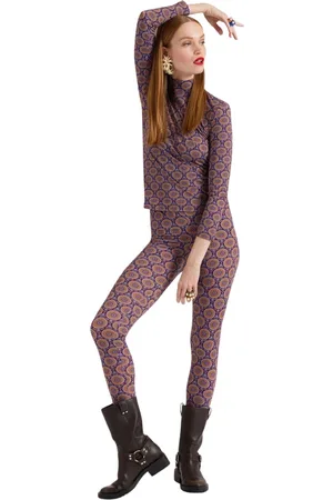 La DoubleJ Bukser, Dame, Flerfarvet, L, Skinny Jersey Leggings
