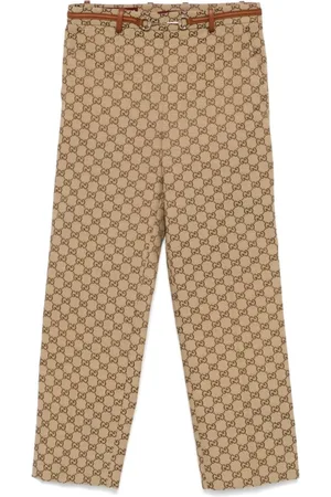 Gucci Bukser, Dame, Brun, M, Beige Bukser med Lommer