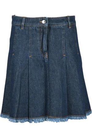 Moschino Nederdel, Dame, Blå, M, Bomuld, Bomuld Gonna Nederdel