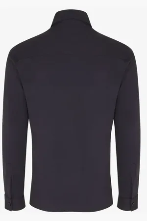 Genti Jakke, Herre, Blå, M, Dynamisk Overshirt i Mørkeblå