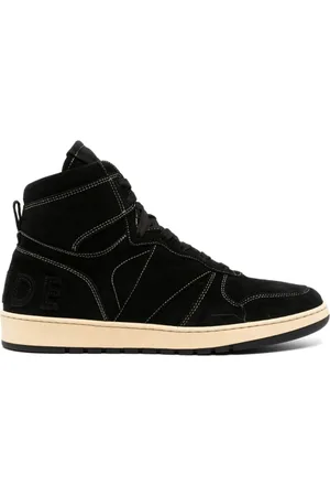 Rhude Sko, Herre, Sort, 41 EU, Suede, Rhecess High Suede Sneakers