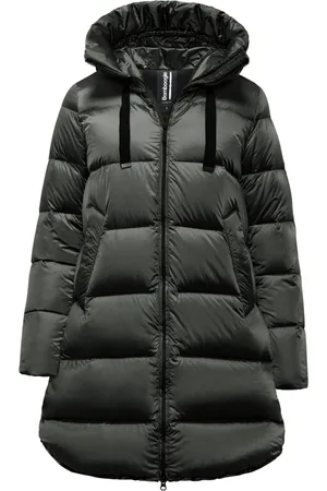 Bomboogie Frakke, Dame, Grå, L, Nylon, Lys Jakke i Nylon med Dun og Hætte
