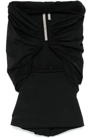 Rick Owens Top, Dame, Sort, XS, Uld, Off-Shoulder Cut-Out Top