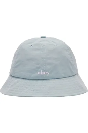 Obey Tilbehør, Herre, Blå, ONE SIZE, Nylon, Surf Spray Nylon Ustruktureret Bucket Hat