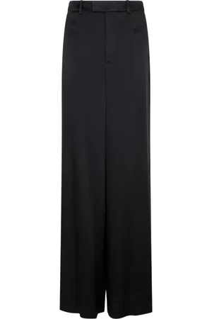 Saint Laurent Bukser, Dame, Sort, M, Loose Fit Noir Bukser