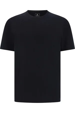 Boggi Milano Strik, Herre, Sort, XL, Uld, Strikket Merinould T-shirt