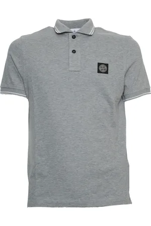Stone Island Top, Herre, Grå, 2XL, Bomuld, Herre Polo Grigio Ss25