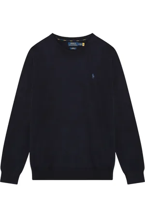 Ralph Lauren Strik, Herre, Blå, XL, Crewneck Sweatshirt
