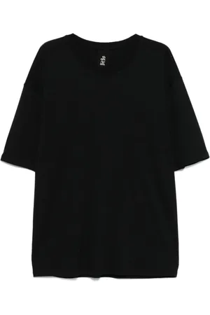 THOM KROM Top, Herre, Sort, L, Sort Crew Neck T-shirts og Polos
