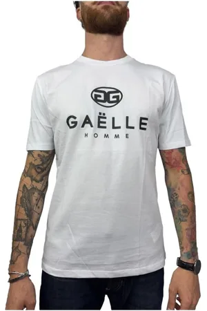 GAËLLE Top, Herre, Hvid, M, Bomuld, Bomuld T-shirt i forskellige farver