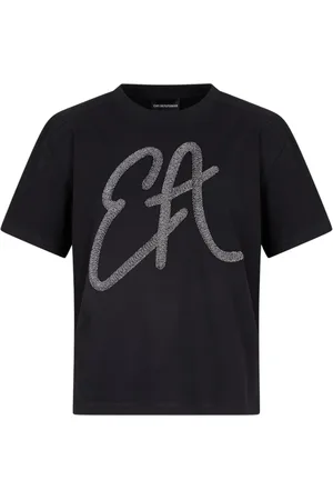 Emporio Armani Top, Dame, Sort, XS, Sorte T-shirts og Polos