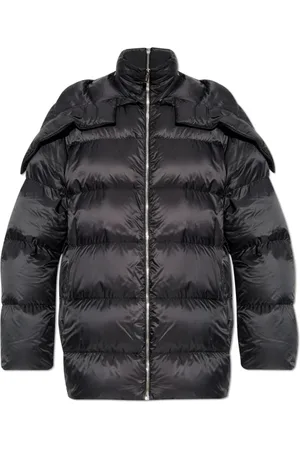 Rick Owens Jakke, unisex, Sort, M, Sort Puffer Jakke