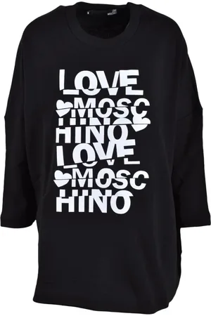 Moschino Strik, Dame, Sort, S, Bomuld, Bomuld Strik Trøje