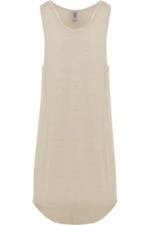 Bomboogie Kjole, Dame, , XS, Bomuld, Stribet Dobbelt Maxi Vest Kjole