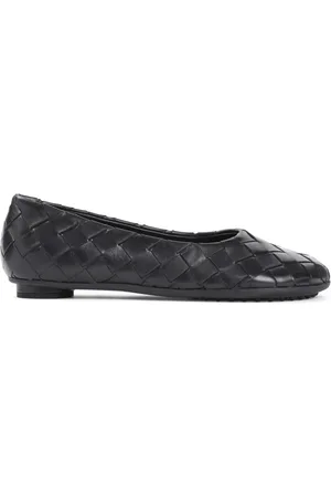 Bottega Veneta Sko, Dame, Sort, 37 EU, Læder, Sorte Ballerina Sko til Kvinder
