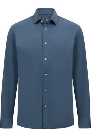 Boggi Milano Skjorte, Herre, Blå, M, Bomuld, Regular High-Performance Piqué Polo Shirt