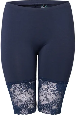 Pont Neuf Shorts, Dame, Blå, XL, Bomuld, Isabel Shorts Navy Bambus Bomuld