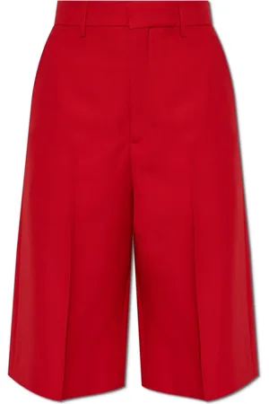 Ami Shorts, Dame, Rød, L, Uld, Uld plisserede shorts