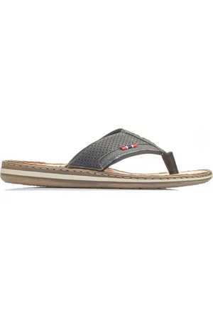 Rieker Sko, Herre, Sort, 41 EU, Uld, Sommer Flip Flops