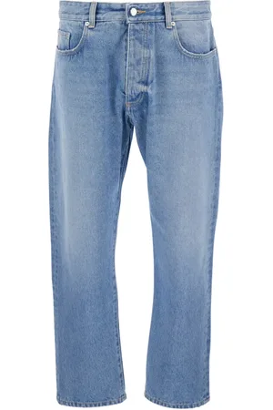 Icon Denim Jeans, Herre, Blå, W36, Denim, Blå Denim Jeans med Logo Patch