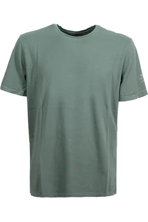 ECOALF Top, Herre, Grøn, S, Bomuld, Grøn Crew-neck T-shirt med Logo