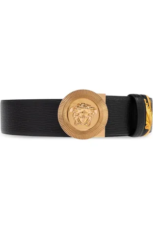 VERSACE Tilbehør, Herre, Sort, 85 CM, Læder, Læderbælte