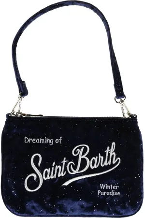 MC2 SAINT BARTH Taske, Dame, Blå, ONE SIZE, Uld, Parisienne Mini W Pung