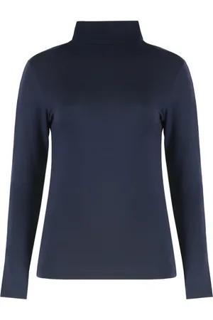 Rhude Top, Dame, Blå, M, Polyester, Langærmet top med logoprint