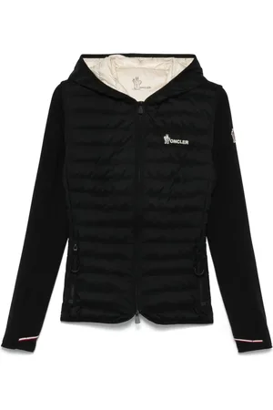 Moncler Jakke, Dame, Sort, S, Uld, Stilfuld Cardigan Sweater