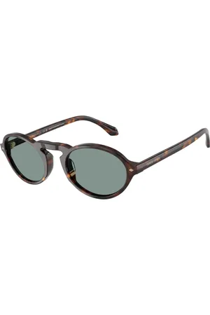 Giorgio Armani Tilbehør, Herre, Brun, 52 MM, Uld, Stilfulde solbriller Ar8219U i blå