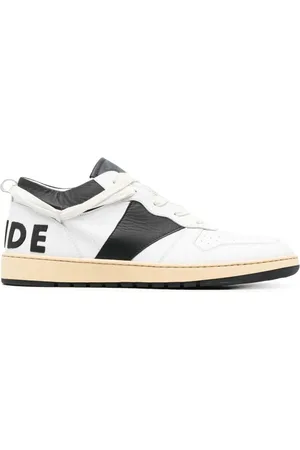 Rhude Sko, Herre, Flerfarvet, 40 EU, Læder, Hvide lædersneakers med perforerede detaljer