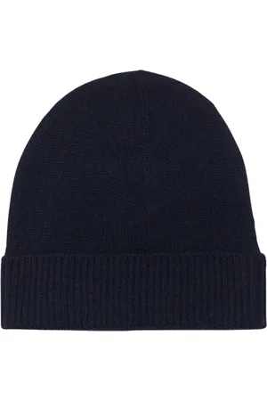 Brooks Brothers Tilbehør, unisex, Blå, ONE SIZE, Cashmere, Cashmere Beanie