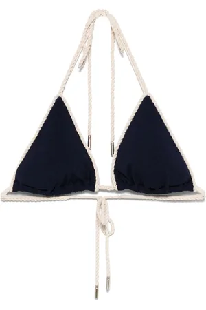 La Perla Badetøj, Dame, Blå, L, Nylon, Blå Bikini Top med Aftagelige Puder